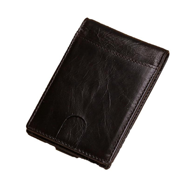 Men'S Leather Multi-Function Pull Card Wallet 60081467Y
