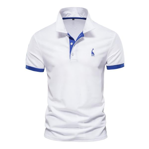 Mens Embroidered Polo Shirt 97281831X White / S Shirts & Tops