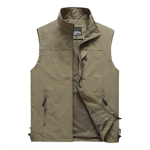 Mens Casual Outdoor Leisure Vest 07692649M Khaki / M Vests