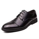 Mens Classic Business Leather Shoes 06388855 Black / 6 Shoes