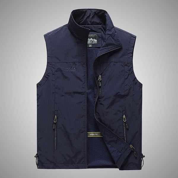 Mens Casual Outdoor Leisure Vest 07692649M Navy / M Vests