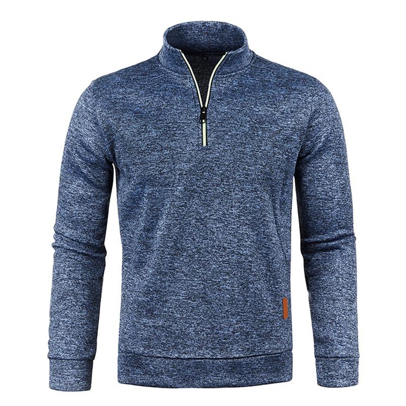 Pull en tricot à col zippé pour homme 79098087X