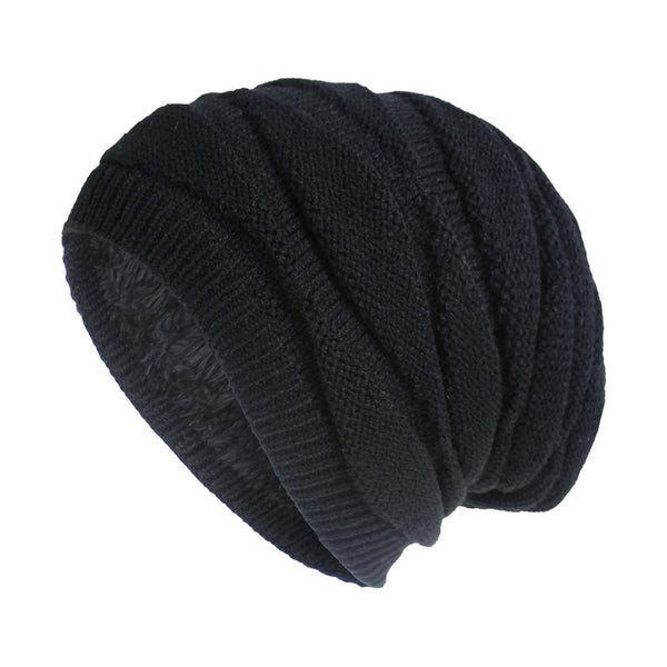 Warm Knitted Hat Hat / Black Free Size Hats