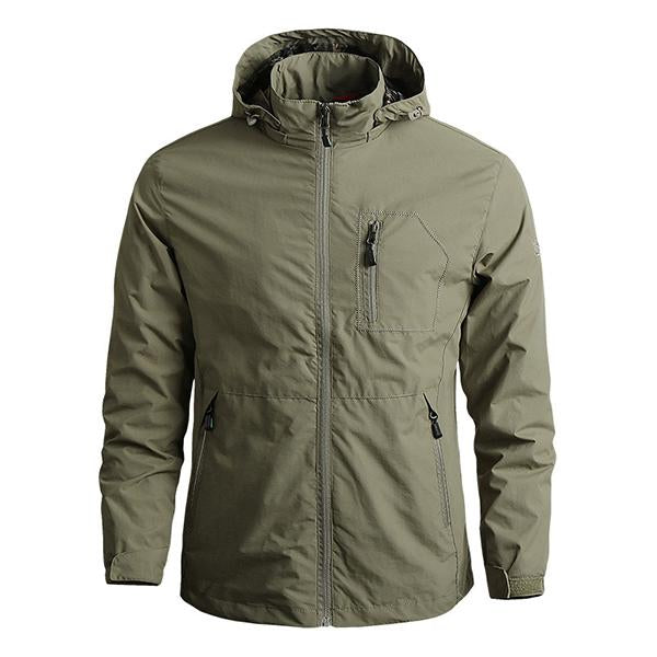 Mens Thin Quick Dry Windbreaker Outdoor Sports Jacket 53651745M Camel / L Coats & Jackets