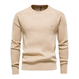 Men's Casual Crew Neck Cotton Knit Sweater 87872325M
