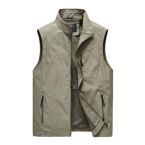 Mens Casual Vest 09153341W Light Khaki / M Vests