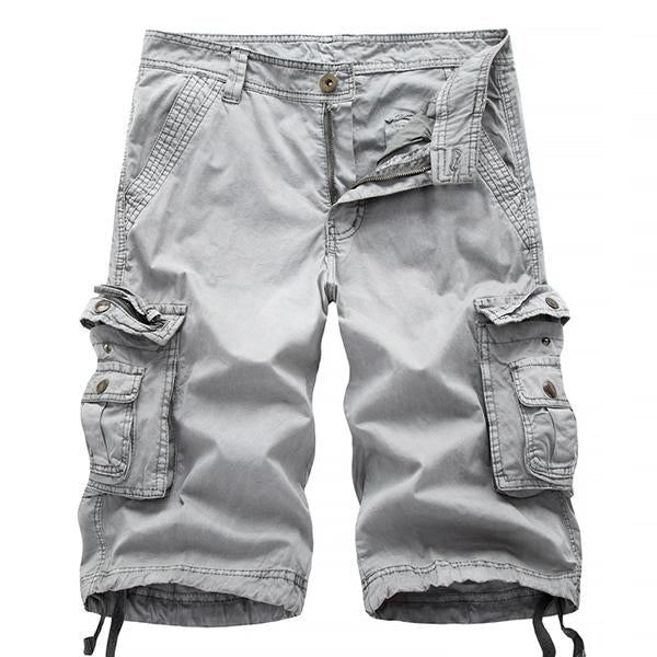 Mens Loose Casual Cotton Shorts 08731786M Light Gray / 30 Shorts