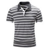 Men's Striped Short Sleeve Polo Shirt 78827440Z