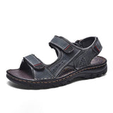 Mens Hand Sewn Casual Sandals 19087941 Blue / 6 Shoes