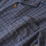 Men's Plaid Short Sleeve Pajama Set 42088921Y
