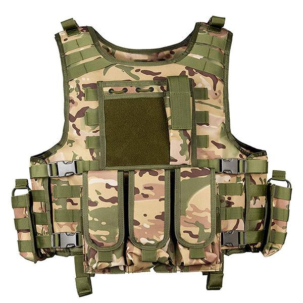 Mens Outdoor Training Multifunctional Tactical Vest 86129303M Camouflage / Free Vests