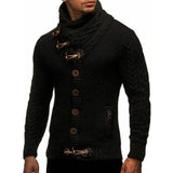 Men's Turtleneck Button Long Sleeve Knit Sweater 96217322M