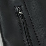 Men's Vintage Long Sleeve Leather Jacket 55335942Y