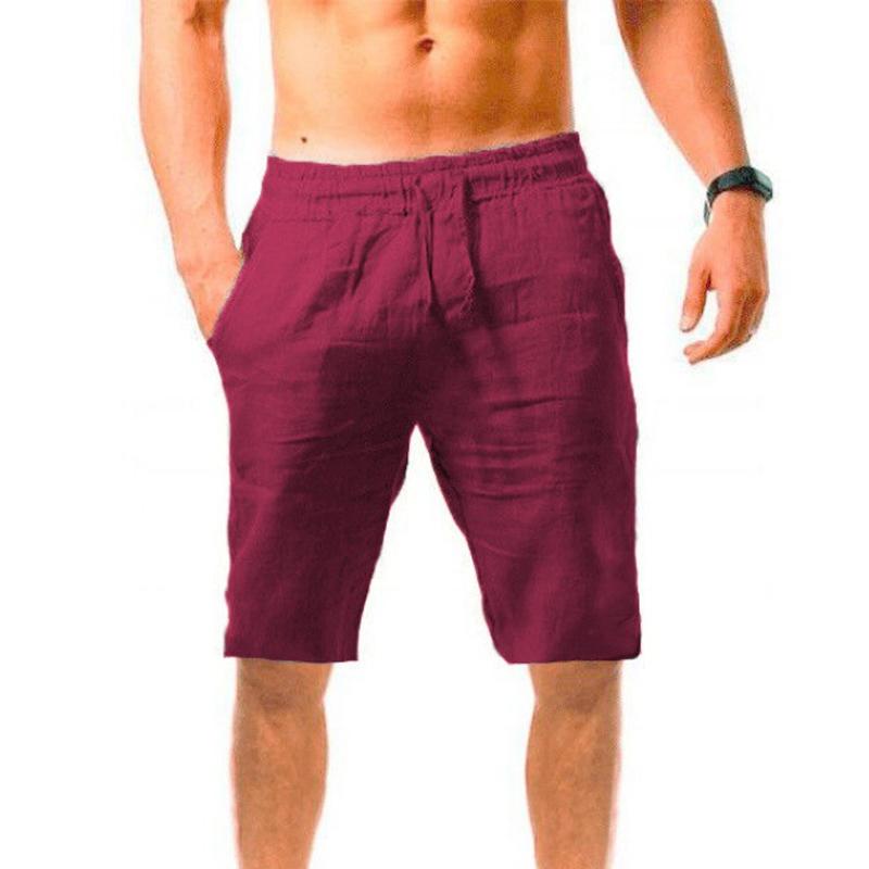 Men's Casual Solid Color Shorts 87419178Y