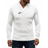 Men's V-neck Solid Color Pullover Sweater 30730637X