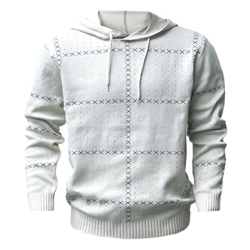 Men's Casual Hooded Long Sleeve Sweater 22435380Y