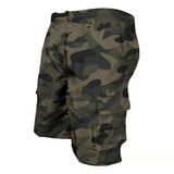Mens Casual Loose Cargo Shorts 80245738M Green Camouflage / S Shorts