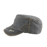 Men's Sun Shade Outdoor Washed Distressed Flat Hat 44136875X