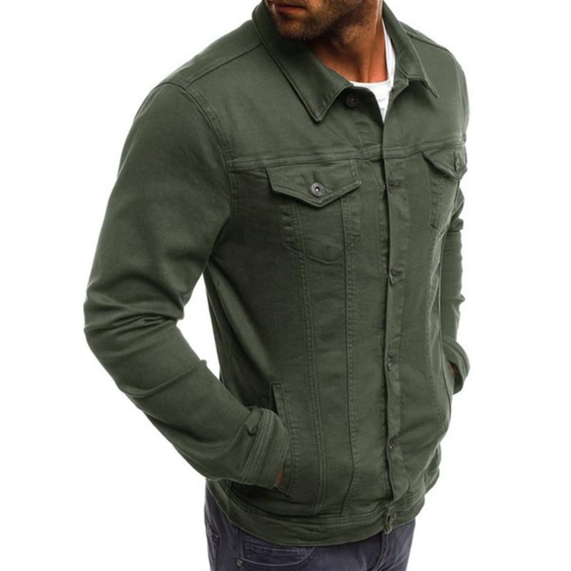 Men's Casual Solid Color Button Lapel Jacket 02134545M