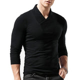 Men's Solid Color T-shirt Bottoming Shirt 95731884X