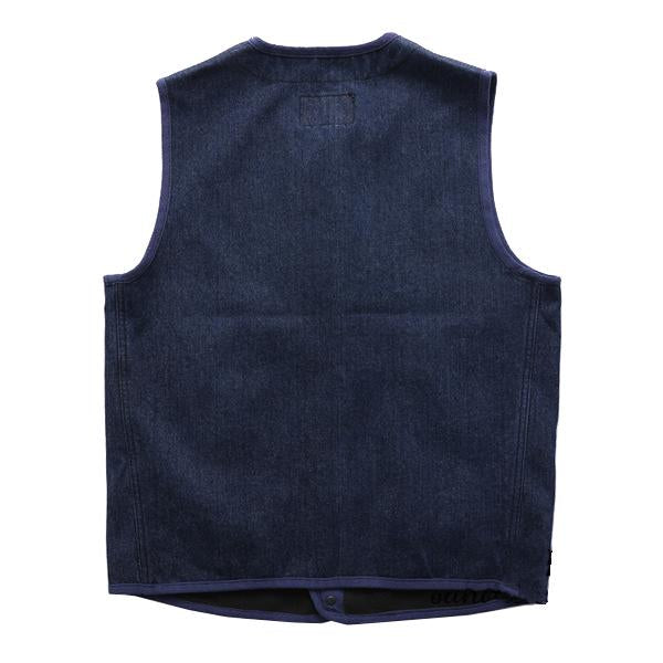 Gilet da lavoro in denim vintage da uomo in pile sottile 89962464M