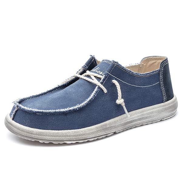 Mens Slip-On Canvas Shoes 63069952 Blue / 6.5 Shoes