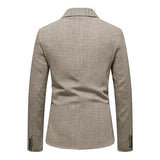 Mens Single Breasted Herringbone Casual Blazer 31298407M Coats & Jackets