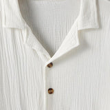 Men's Loose Vintage Button Shirt 07757161X