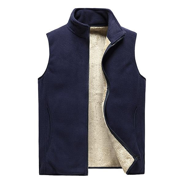 Mens Stand Collar Thickened Thermal Vest 95129486M Navy / S Vests