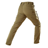 Men's Solid Color Fleece Waterproof Tactical Pants 45283634Y