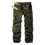 Outdoor Multi-Pocket Loose Cargo Pants (Without Belt) Army Green / S Pants