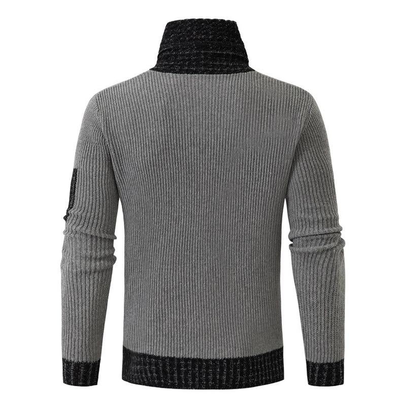 Men's Slim Knit Pullover Neck Sweater 30022659X