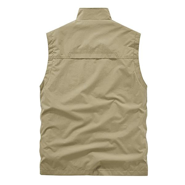 Mens Casual Mesh Multi Pocket Quick Dry Vest 48070387M Vests