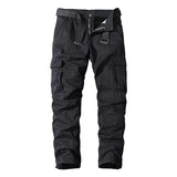 Casual Straight Multi-Pocket Cargo Pants 05518675M (Belt Excluded) Black / 30 Pants