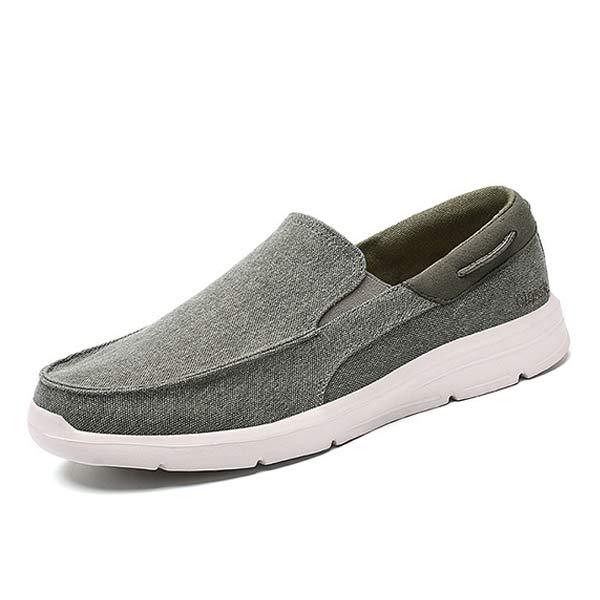 Mens Lightweight Slip-On Canvas Shoes 66392529 Green / 6.5 Shoes