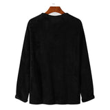 Men's Casual V-neck Tight Double-faced Fleece Solid Color T-shirt 16367317X