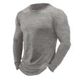 Men's Round Neck Solid Color Casual T-Shirt 39096028X