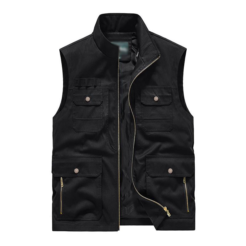 Men's Casual Outdoor Multi-pocket Workwear Vest 28458245M