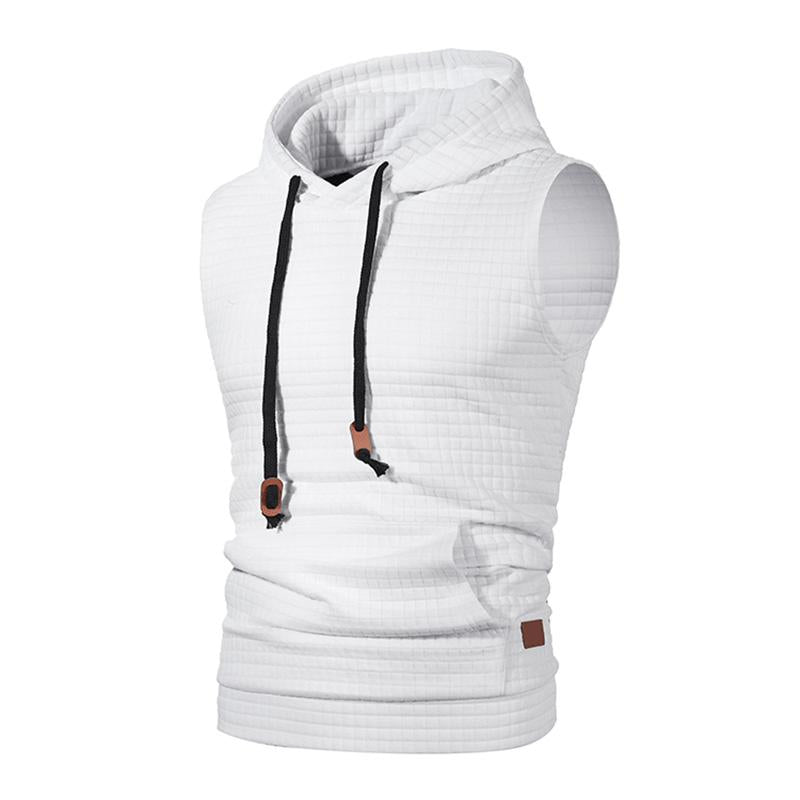 Sudadera deportiva informal con capucha y tirantes para hombre 27636830M