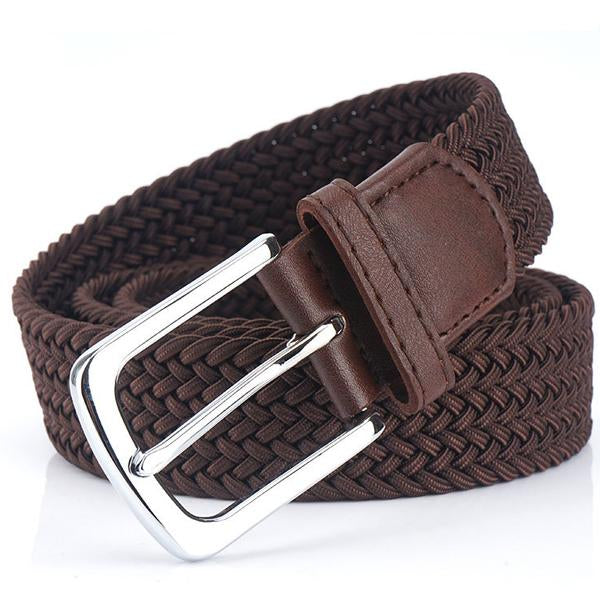 Mens 3.4Cm Woven Elastic Elastic Belt Belts