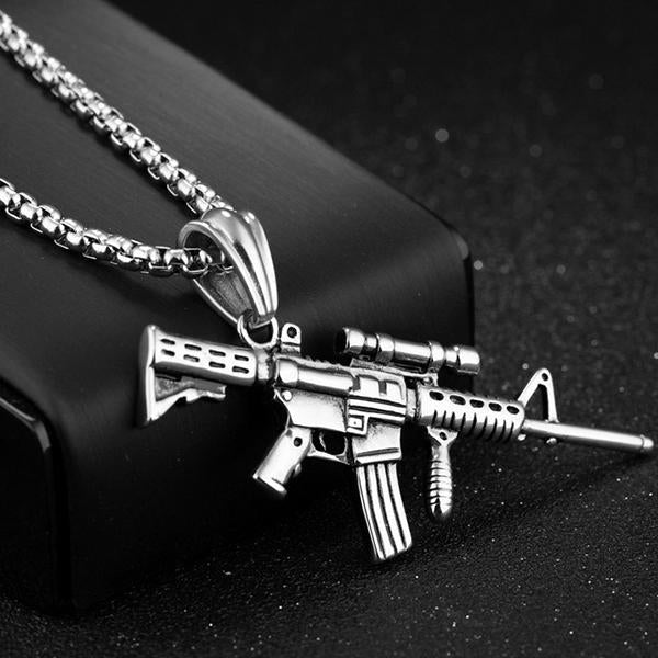 Submachine Gun Pendant Necklace 00268572M Necklace