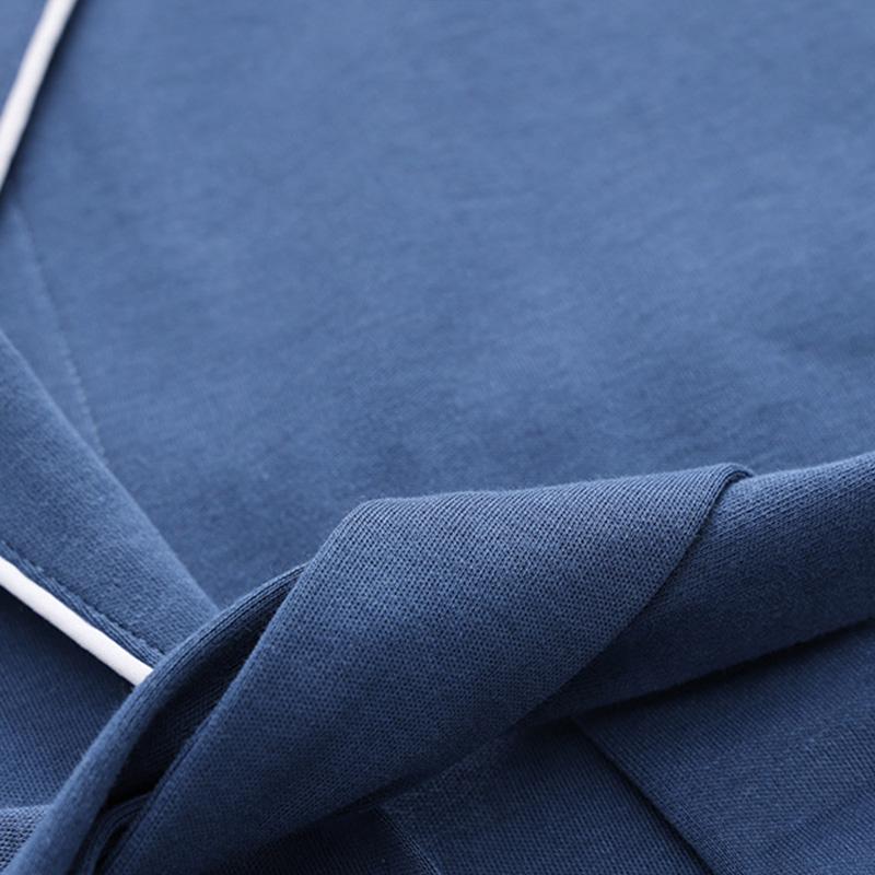 Men's Cotton Long Sleeve Medium Pajama Robe 10508017M