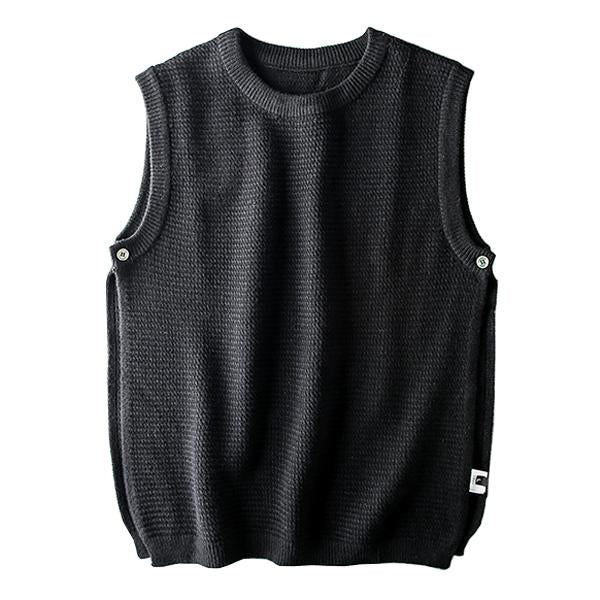 Men's Vintage Crew Neck Knit Vest 62627081M