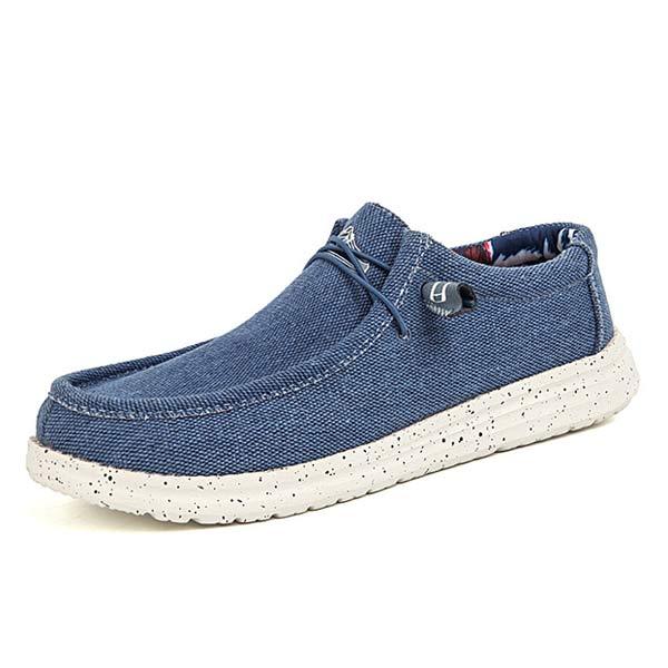 Mens Canvas Loafers 25677715 Blue / 7 Shoes
