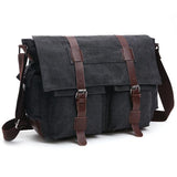 Mens Multi-Pocket Crossbody Bag 99785431M Black Messenger Bags