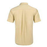 Men's Lapel Colorblock Linen Shirt 58965828X