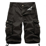 Mens Loose Casual Cotton Shorts 08731786M Dark Gray / 30 Shorts