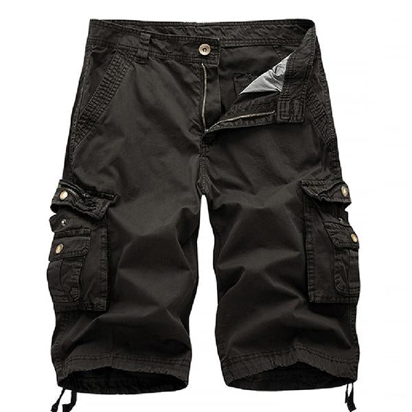 Mens Loose Casual Cotton Shorts 08731786M Dark Gray / 30 Shorts