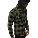 Men's Vintage Plaid Hooded Shirt 22425658X