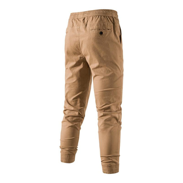 Men's Casual Elastic Waist Drawstring Cargo Pants 76031542M